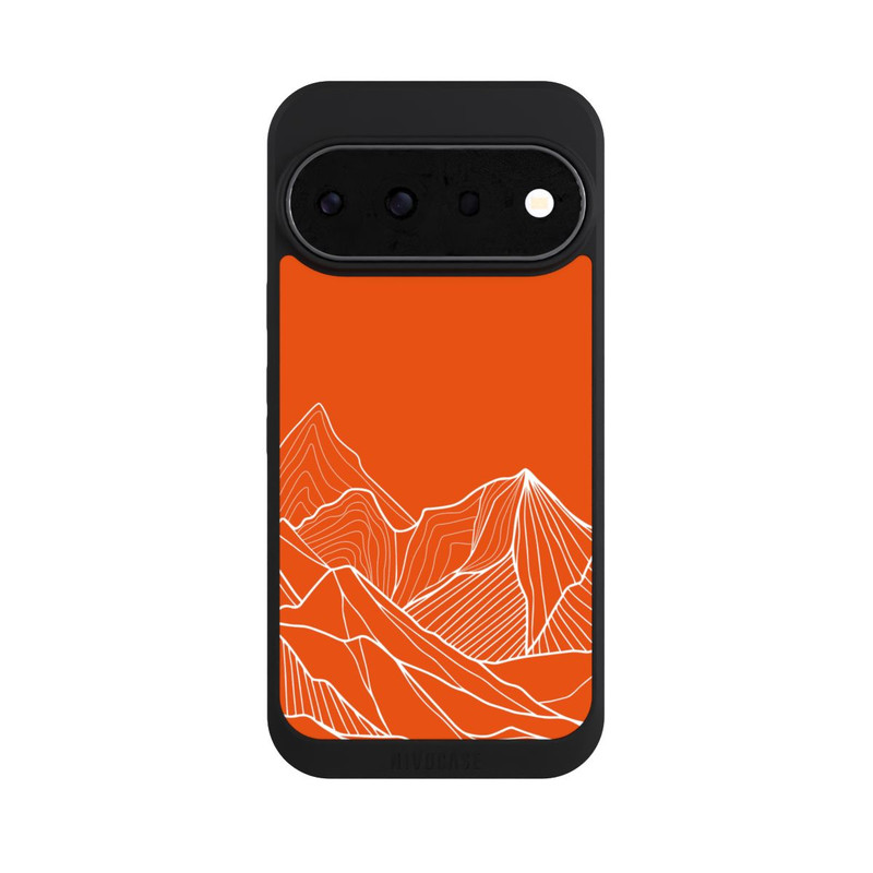 Pixel 11 Pro NIVOpure Dessin de contour de montagne orange