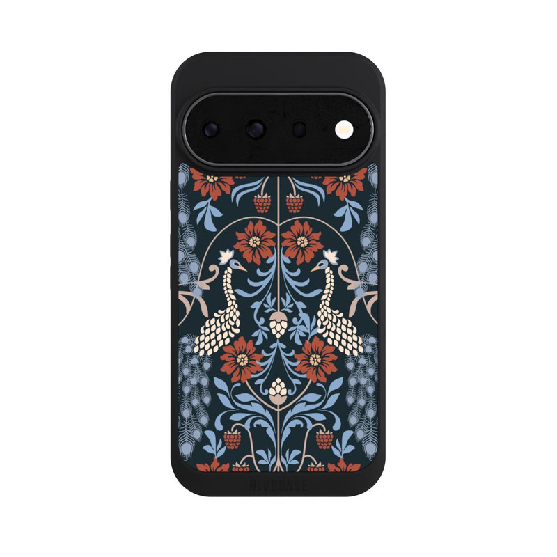 Pixel 11 Pro NIVOpure Vintage Peacock Garden Arts and Crafts Floral Dark