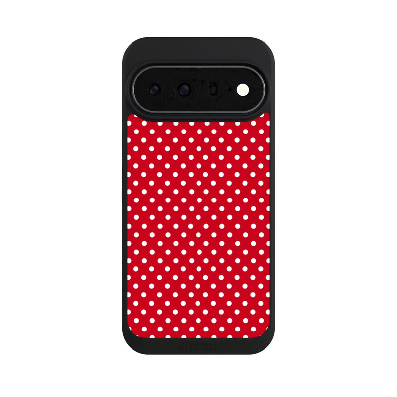 Pixel 11 Pro XL NIVOpure Confettis Blancs sur Fond Rouge