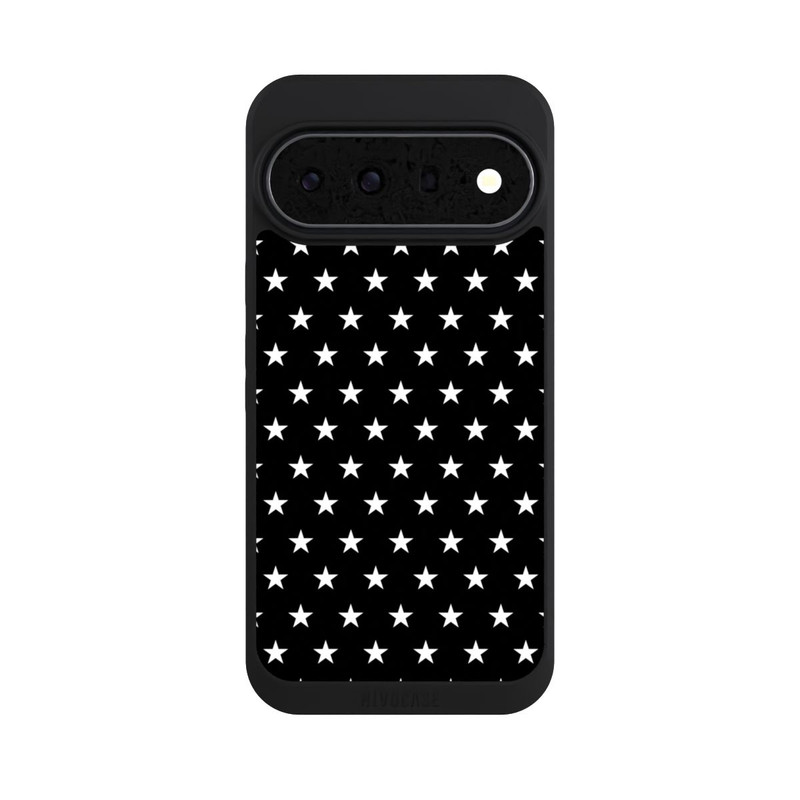 Pixel 11 Pro XL NIVOpure Polka Stars Schwarz und Weiß