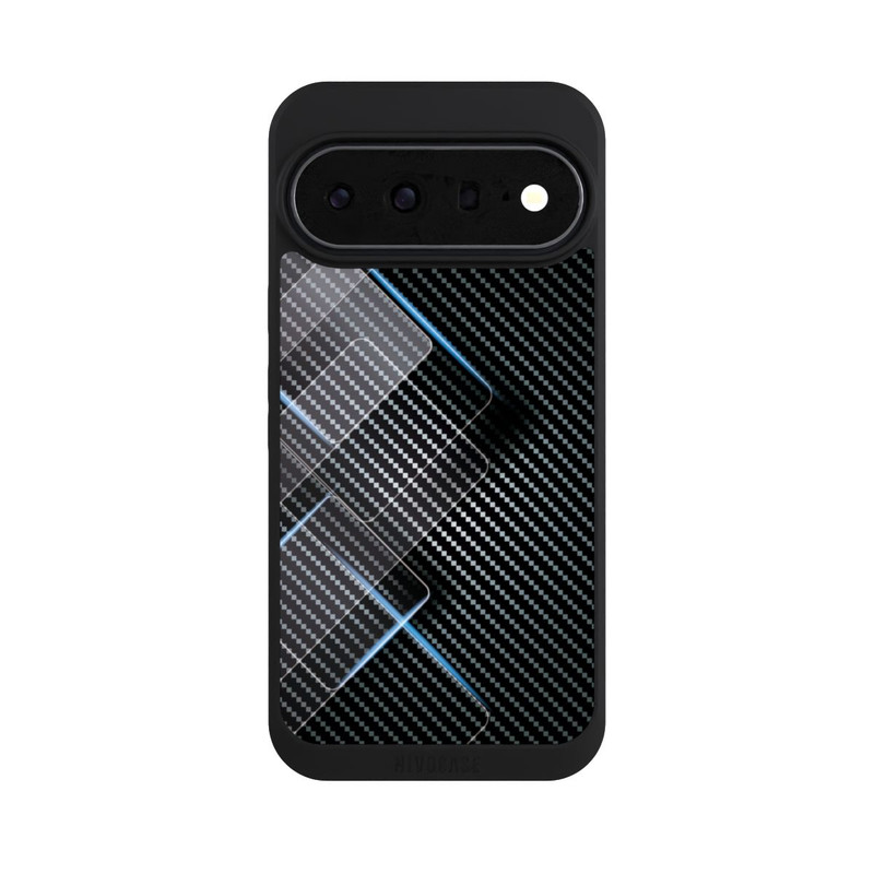 Pixel 11 Pro XL NIVOpure Blaue Linien auf Karbon