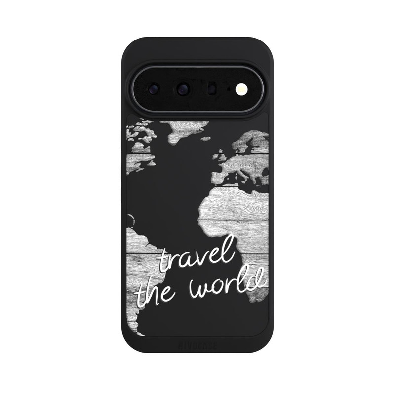Pixel 11 Pro XL NIVOpure Weltkarte Holz ohne Hintergrund