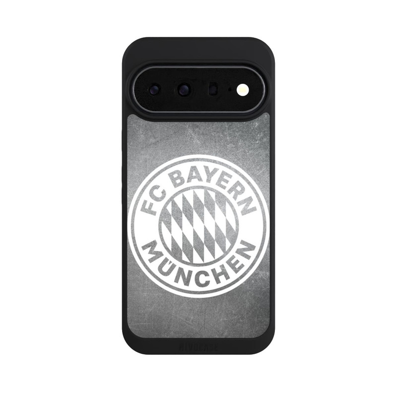Pixel 11 Pro XL NIVOpure Klassisches FCB Logo Klein - Weiß auf Metalllook