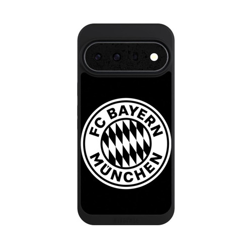 Google Pixel 11 Pro XL NIVOpure Logo FCB Classique Petit - Blanc sur Fond Noir