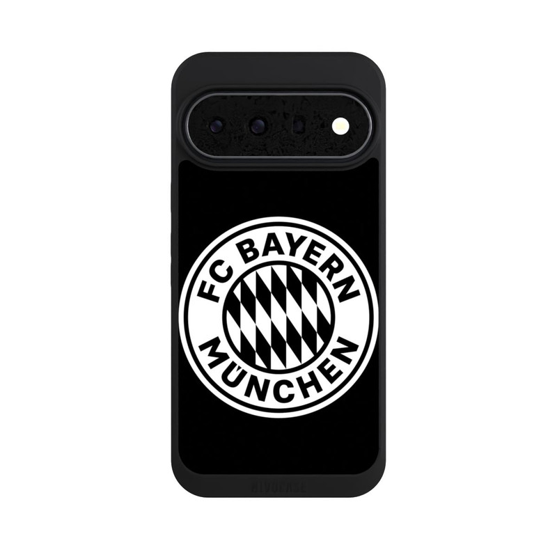 Pixel 11 Pro XL NIVOpure Klassisches FCB Logo Klein - Weiß auf Schwarz