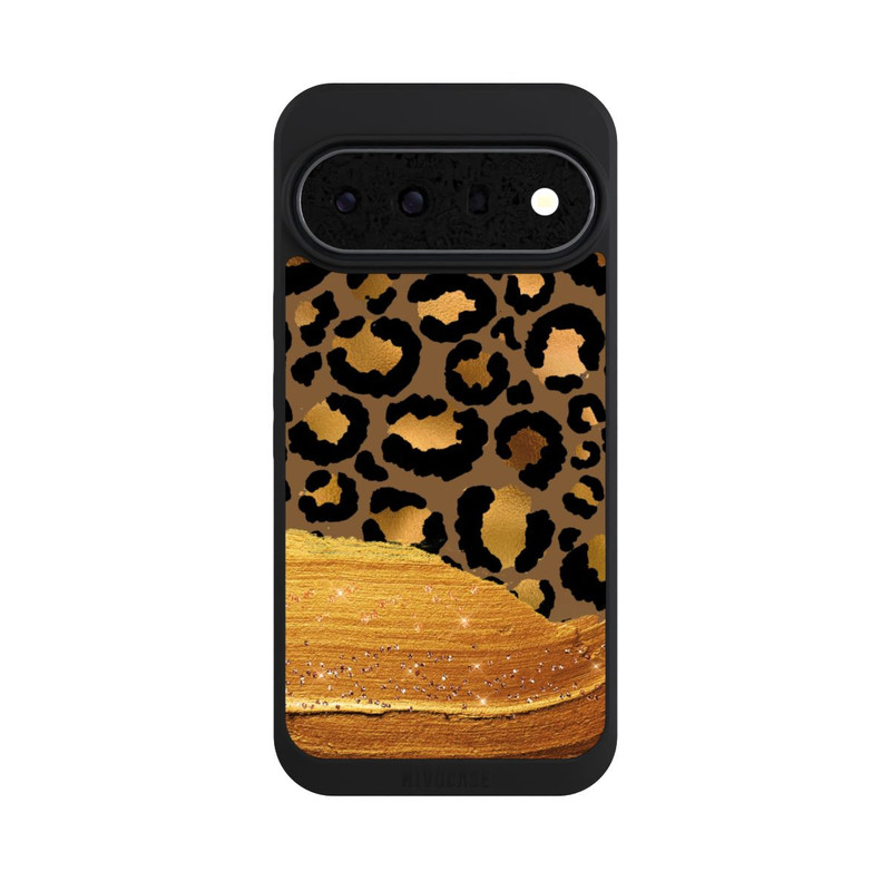 Pixel 11 Pro XL NIVOpure Dunkelgoldener Leoparden Glitzerlook