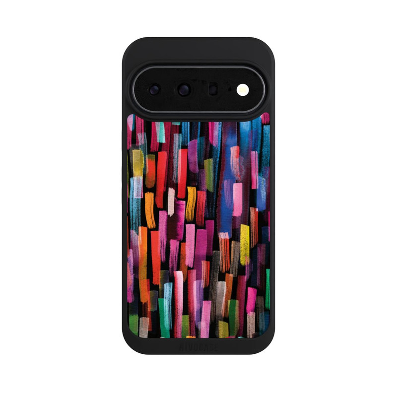 Pixel 11 Pro XL NIVOpure Coups De Pinceaux Colorés Noir