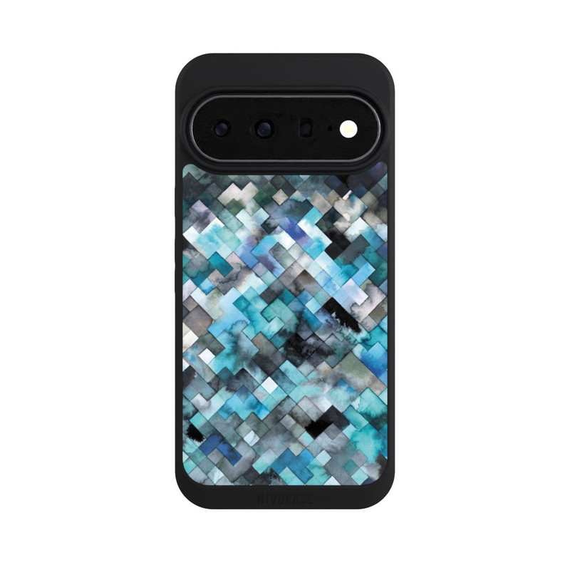 Pixel 11 Pro XL NIVOpure stimmungsvolles geometrisches Muster blau