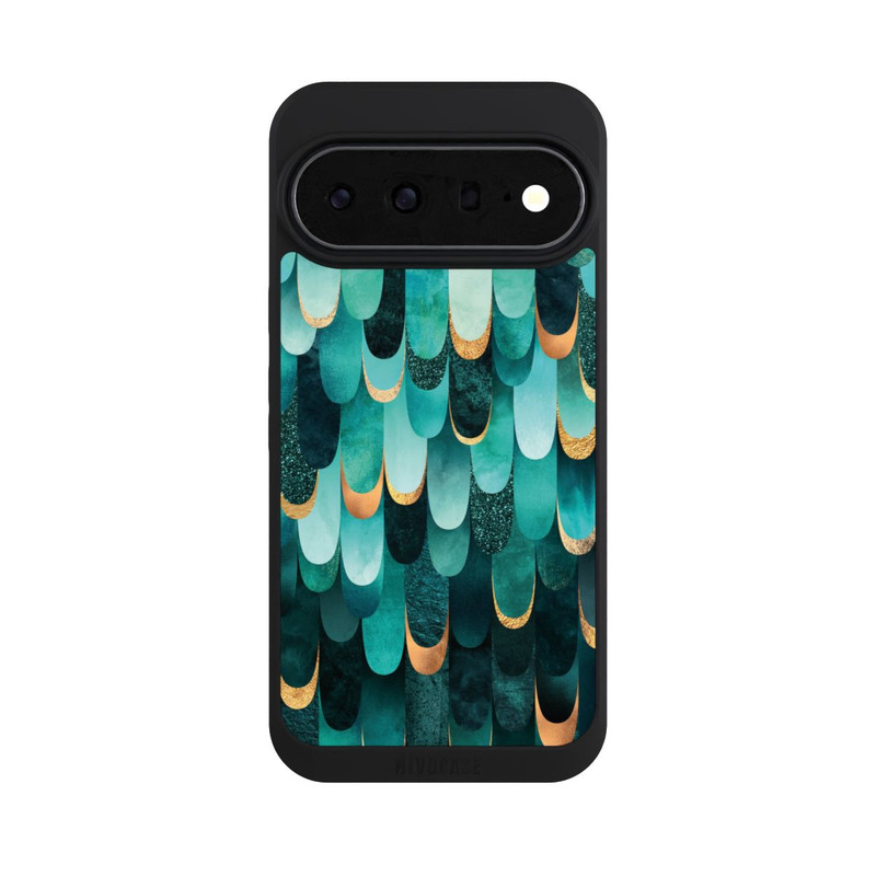 Pixel 11 Pro XL NIVOpure Gefiedert Türkis Golddruck