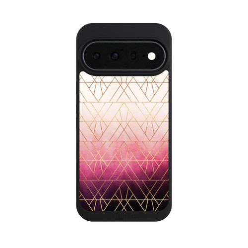 Google Pixel 11 Pro XL NIVOpure Triangles ombrés roses imprimé doré