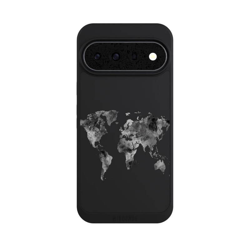 Pixel 11 Pro XL NIVOpure Weltkarte Schwarz Transparent