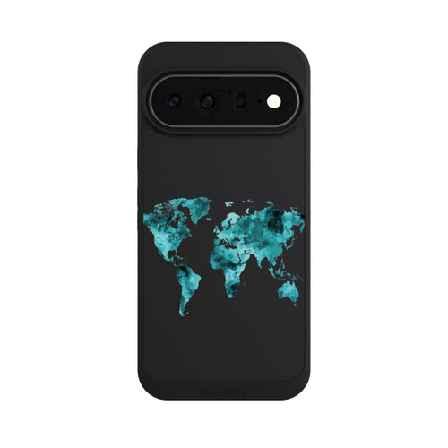 Google Pixel 11 Pro XL NIVOpure World Map Teal Transparent