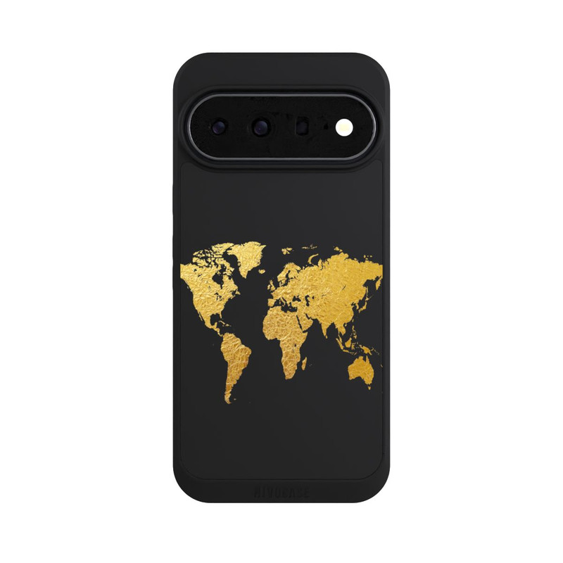 Pixel 11 Pro XL NIVOpure Weltkarte Gold Transparent
