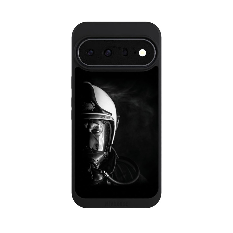 Pixel 11 Pro XL NIVOpure Feuerwehrmann Nahaufnahme Schwarz
