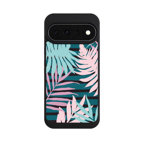 Google Pixel 11 Pro XL NIVOpure Feuilles de jungle pastel rose sarcelle