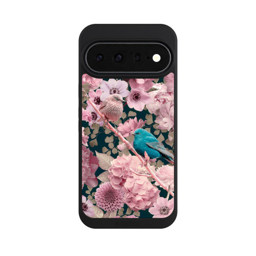 Google Pixel 11 Pro XL NIVOpure Moineaux à motif de fleurs roses