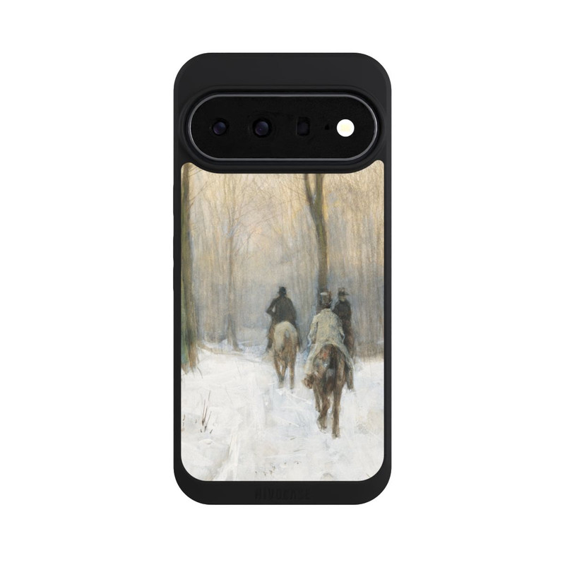 Pixel 11 Pro XL NIVOpure Reiter im Schnee im Haager Wald