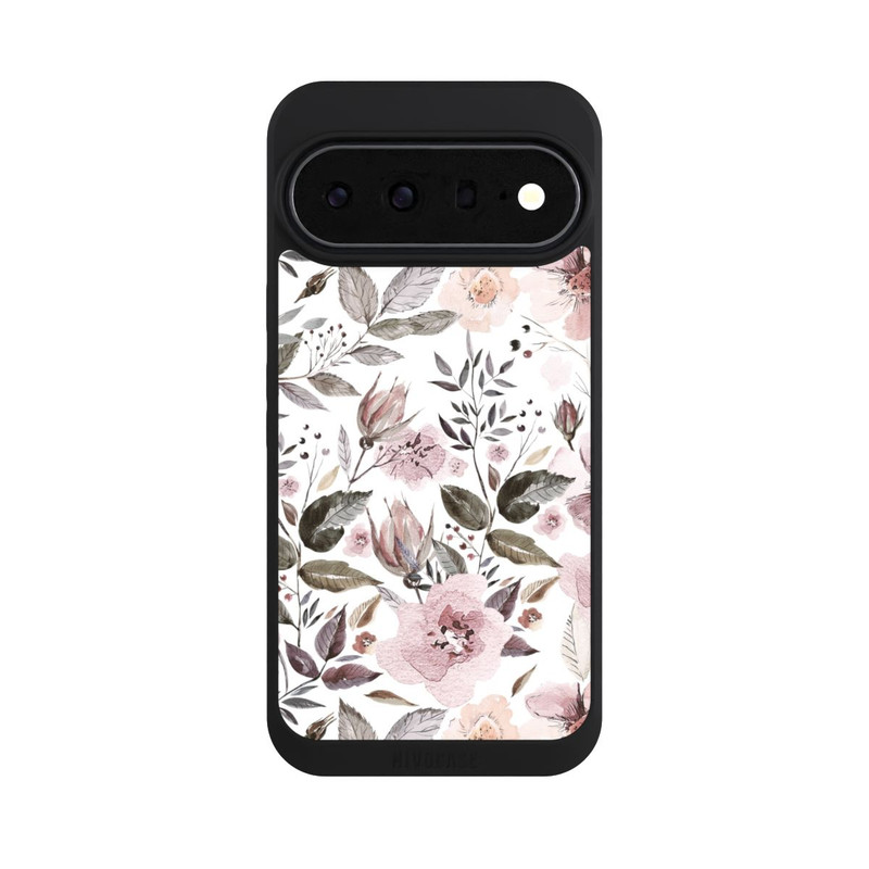 Pixel 11 Pro XL NIVOpure Aquarelle Fleurs Roses Brunes