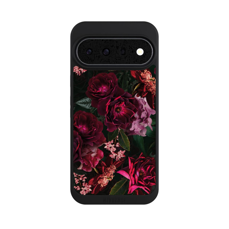 Pixel 11 Pro XL NIVOpure Fleurs rouge foncé et roses