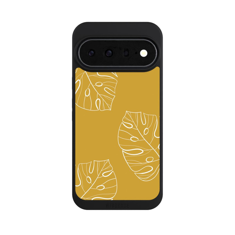Pixel 11 Pro XL NIVOpure Leaves Mustard Background