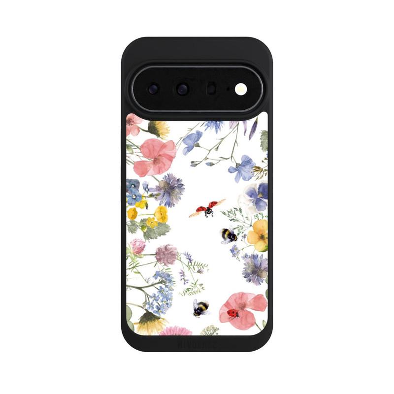 Pixel 11 Pro XL NIVOpure Bunte Frühlingsblumen und Bienen