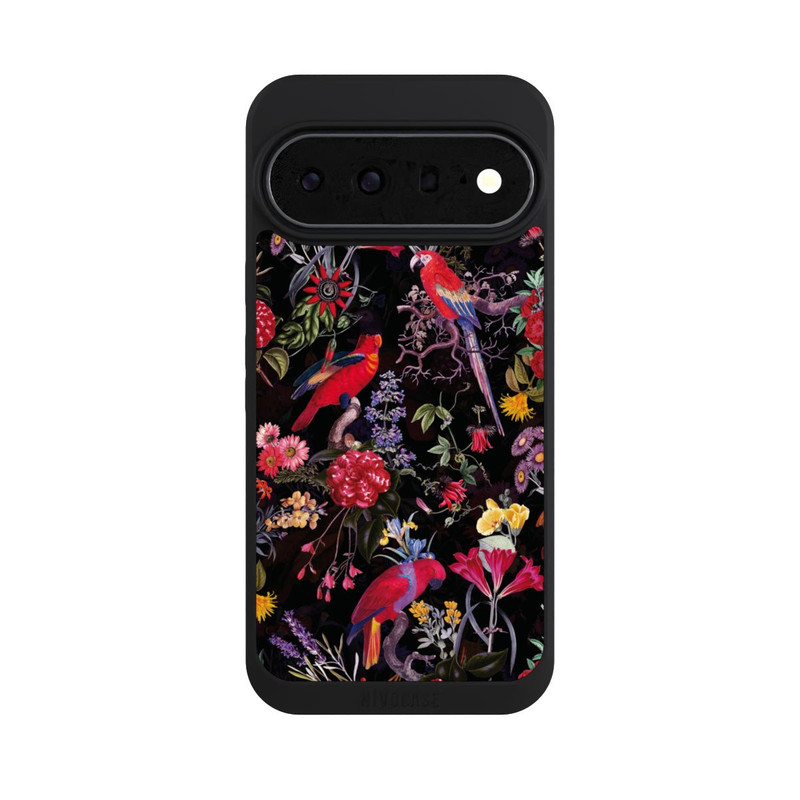 Pixel 11 Pro XL NIVOpure Fleurs sombres et perroquets