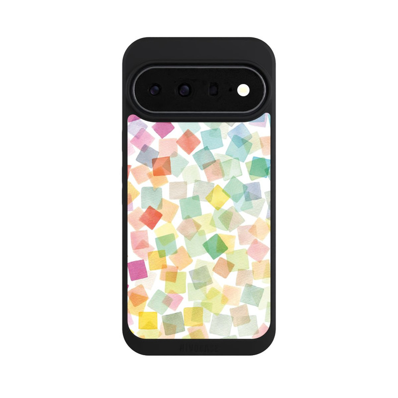 Pixel 11 Pro XL NIVOpure Confettis Plaids Géométriques Arc-en-ciel