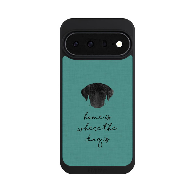 Pixel 11 Pro XL NIVOpure Home Is Where The Dog Is - Schwarz auf Türkis