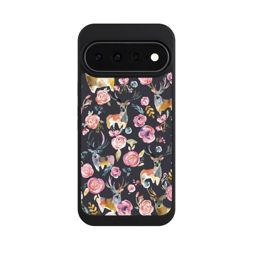 Google Pixel 11 Pro XL NIVOpure Cerfs et fleurs Anthracite