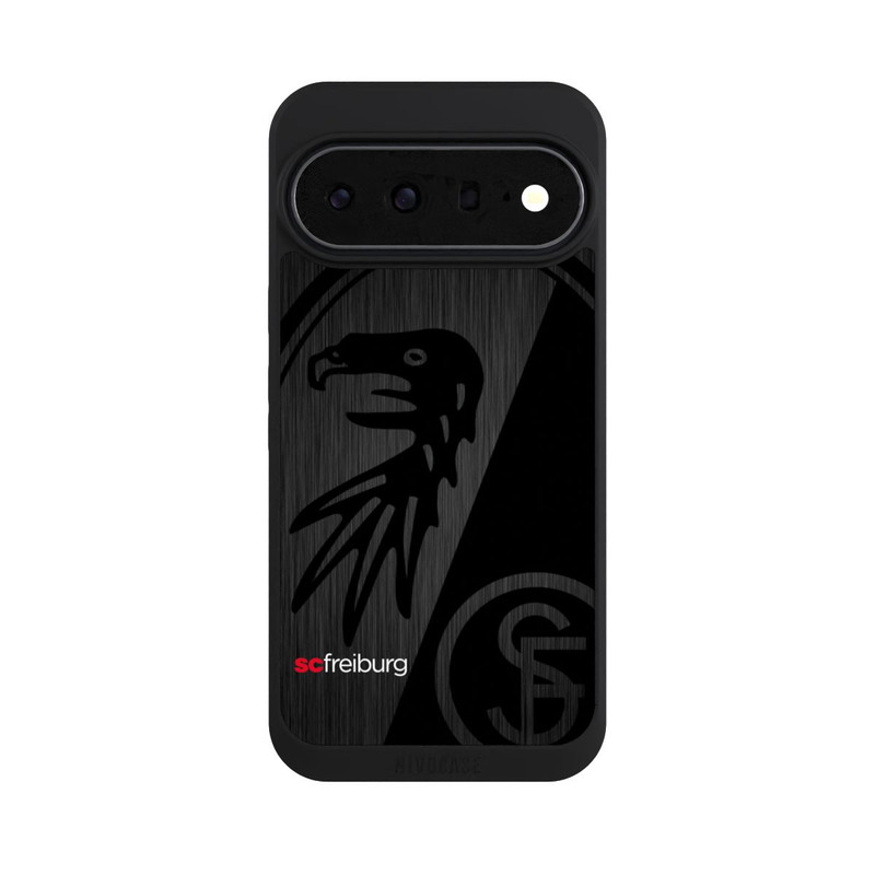 Pixel 11 Pro XL NIVOpure  Kratzen Metall Hintergrund mit dem Schriftzug  Vertikal SC Freiburg