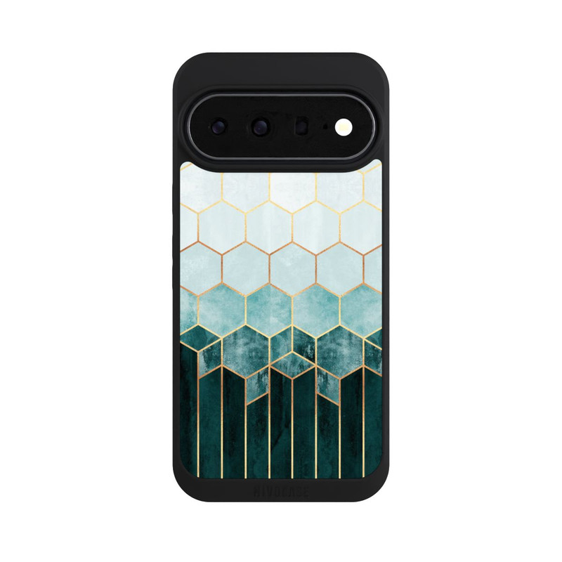 Pixel 11 Pro XL NIVOpure Blaugrüne Sechsecke