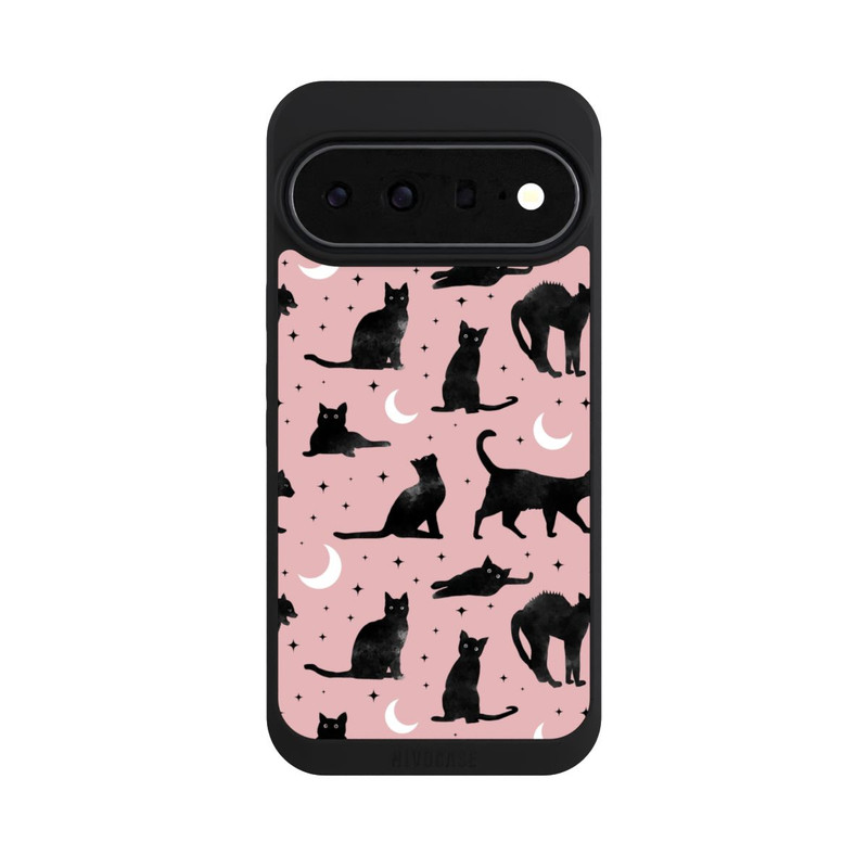 Pixel 11 Pro XL NIVOpure Katzen und Mond auf Rosa