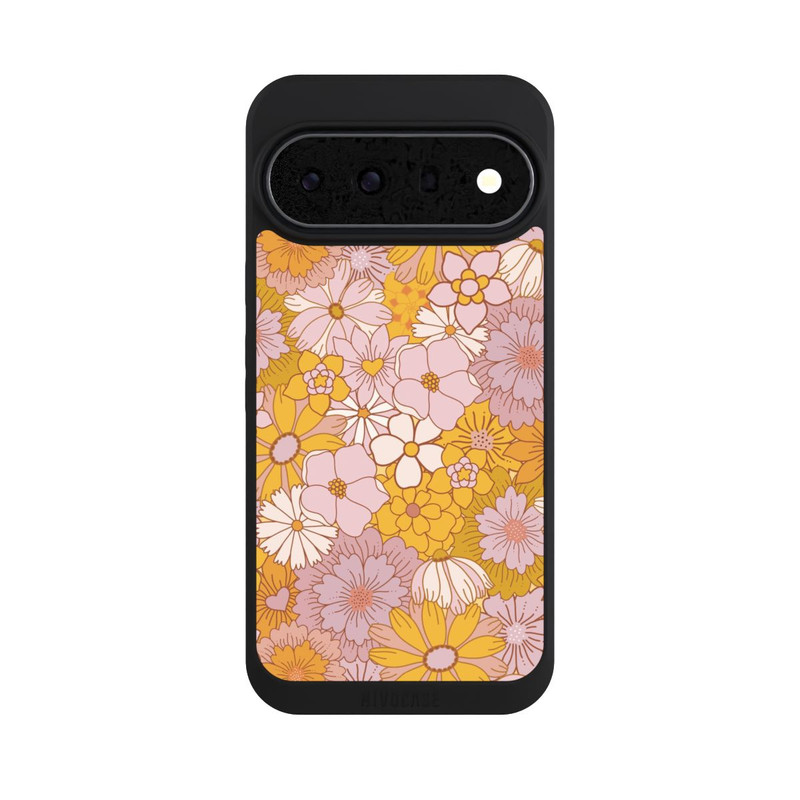 Pixel 11 Pro XL NIVOpure Retro Blumentapete Gelb