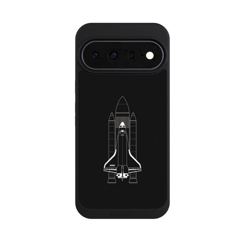 Pixel 11 Pro XL NIVOpure Space Shuttle Weiß auf Schwarz