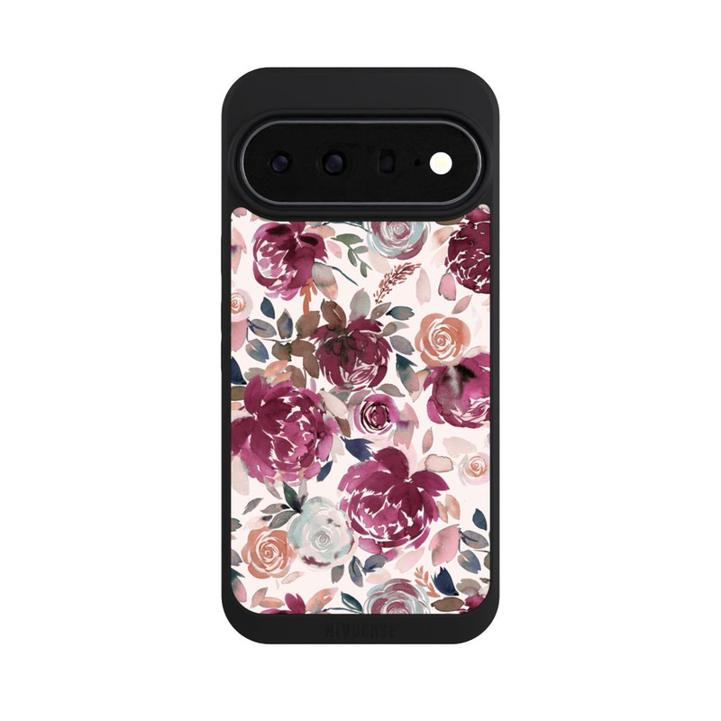 Pixel 11 Pro XL NIVOpure Herbstpfingstrosen und Rosen in Rosa