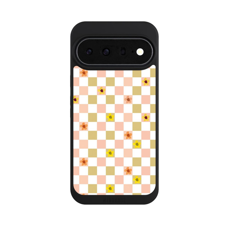 Pixel 11 Pro XL NIVOpure Chèques Fleurs Pastel Nostalgiques