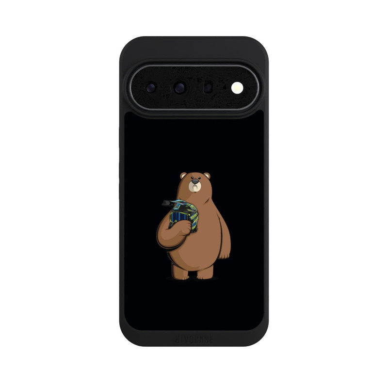 Pixel 11 Pro XL NIVOpure Der Bär mit dem Helm Schwarz