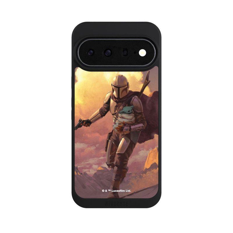 Pixel 11 Pro XL NIVOpure Der Mandalorianer und Grogu Sonnenguntergang Wolken