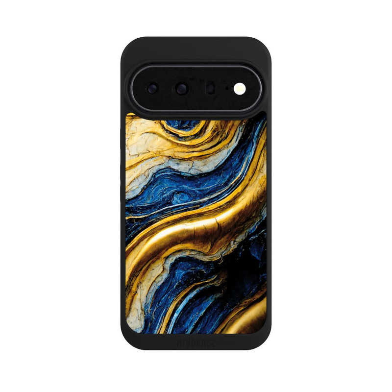 Pixel 11 Pro XL NIVOpure Struktur im Royalblau- und Gold-Look