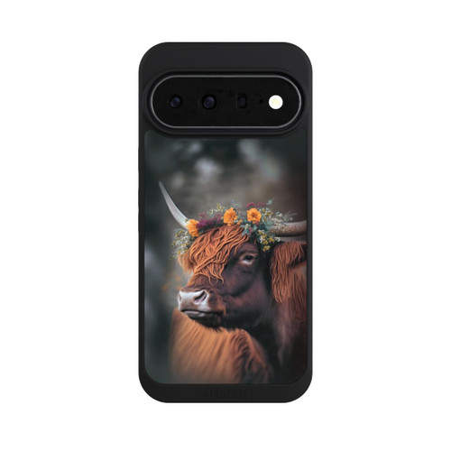 Google Pixel 11 Pro XL NIVOpure Hochland Rind mit Blumen mit KI