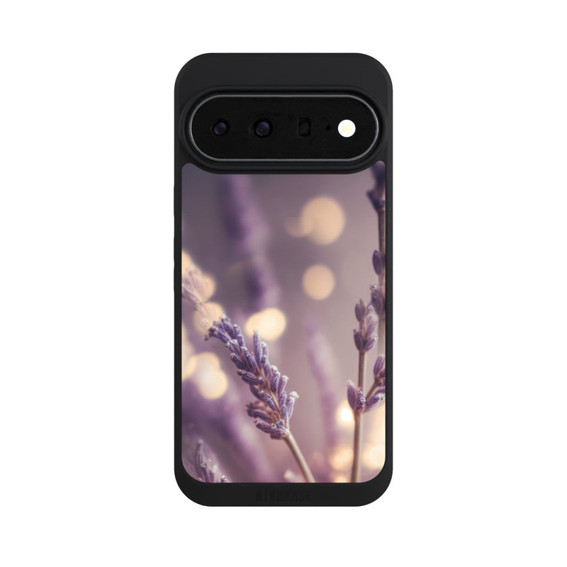 Pixel 11 Pro XL NIVOpure Lavande en gros plan avec IA