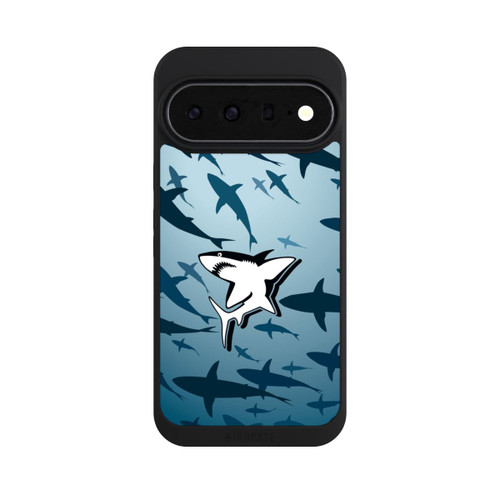 Google Pixel 11 Pro XL NIVOpure Haie Muster Blau