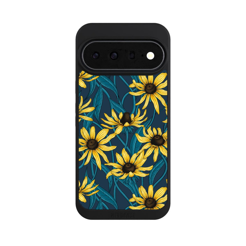 Pixel 11 Pro XL NIVOpure Sonnenblumen auf Blauem Hintergrund
