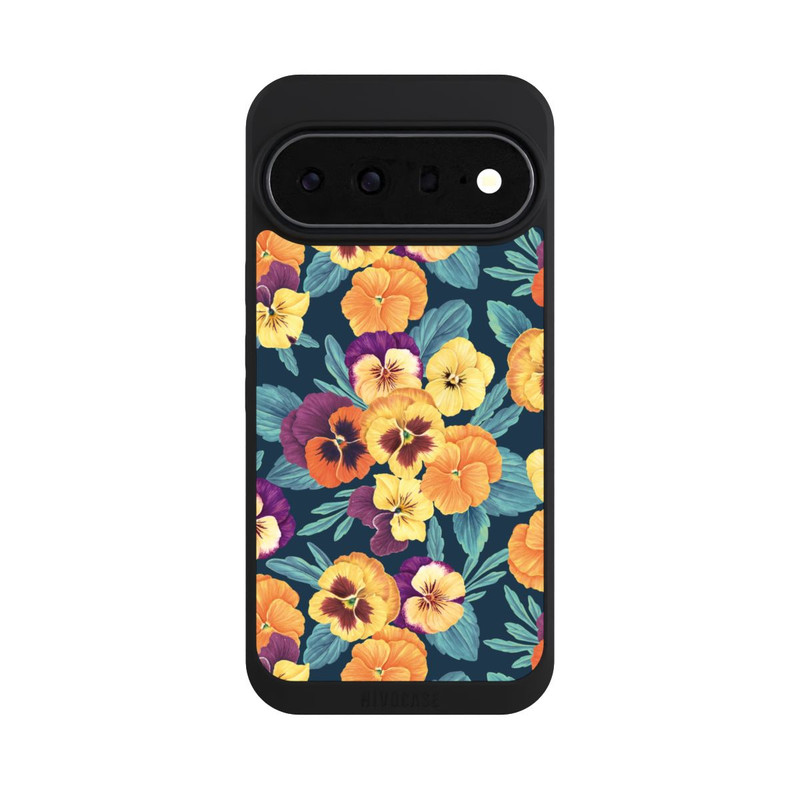 Pixel 11 Pro XL NIVOpure Pansies on Navy
