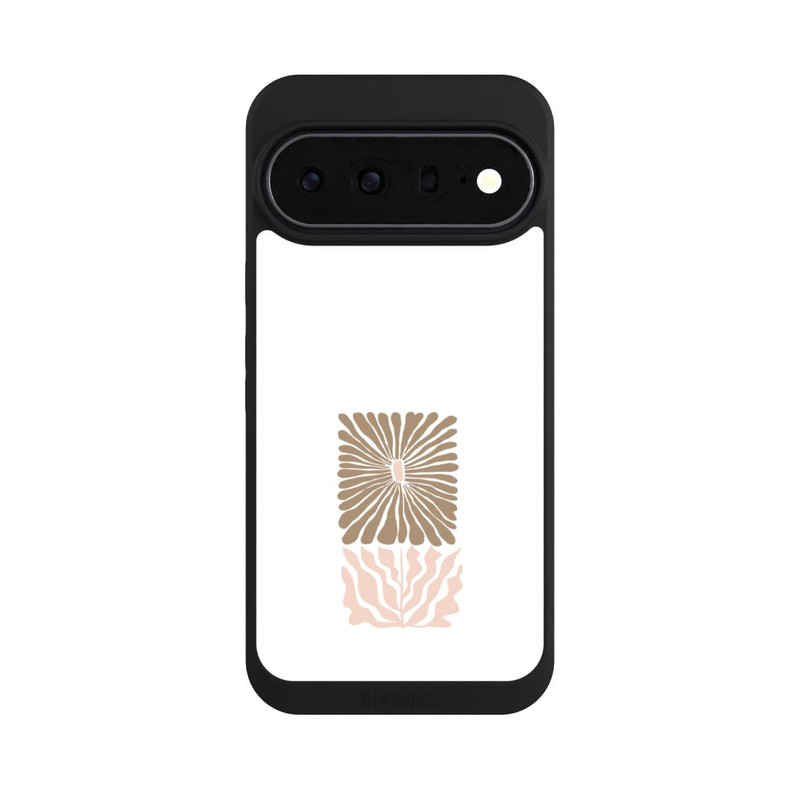 Pixel 11 Pro XL NIVOpure Fleur Boho Caramel sur Blanc