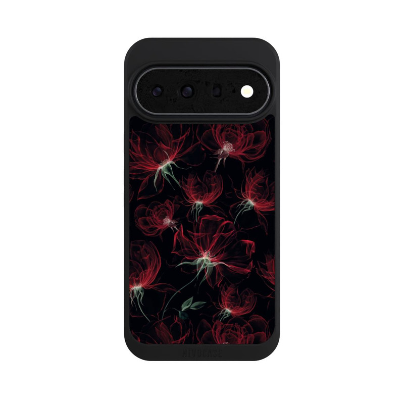Pixel 11 Pro XL NIVOpure Fleurs rouges Fond d'écran