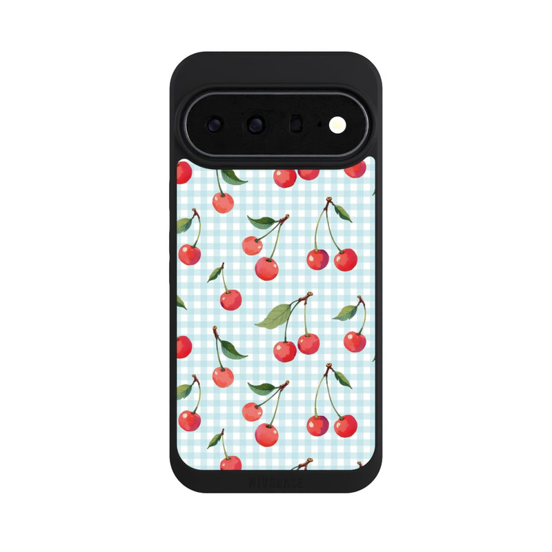 Pixel 11 Pro XL NIVOpure Cherries and Blue Gingham