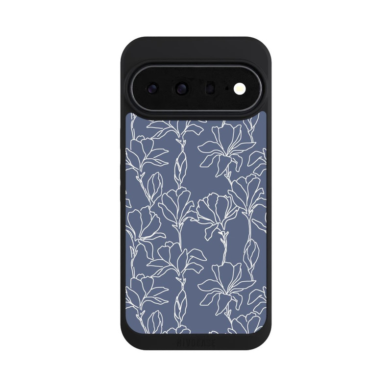 Pixel 11 Pro XL NIVOpure Flower Silhouettes on Blue