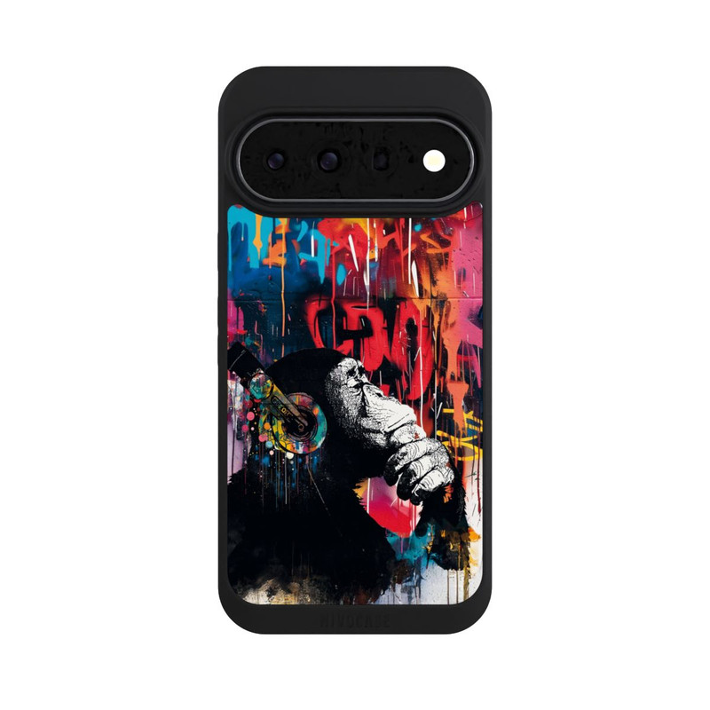 Pixel 11 Pro XL NIVOpure Affe Stereo Kopfhörer Graffiti Street Art Blau