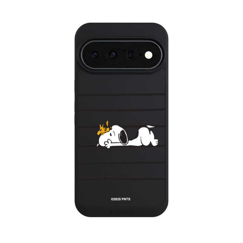 Pixel 11 Pro XL NIVOpure Snoopy Woodstock Streifen Peanuts Transparent